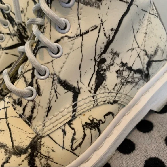 Dr Martens Pascal Marble Leather Boots - Picture 11 of 11